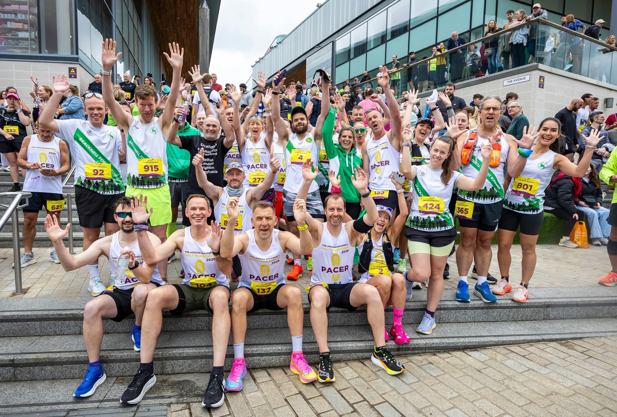 Bracknell Forest Runners group photo at a race event